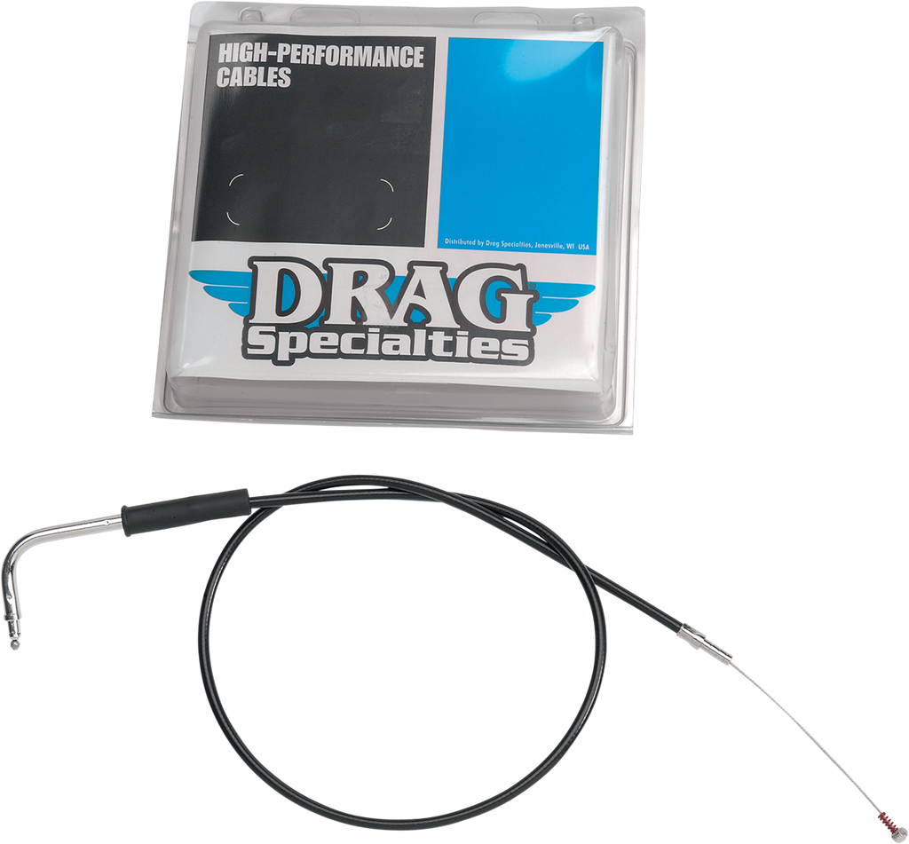 DRAG SPECIALTIES 37-9/10" Vinyl Throttle Cable Black Vinyl Throttle/Idle Cable - Team Dream Rides