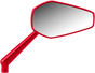 ARLEN NESS Mini Stocker Right Mirror - Red Mini Stocker Mirror - Team Dream Rides