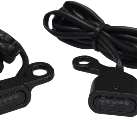 DRAG SPECIALTIES LED Handlebar Marker Lights - Black/Smoke LED Handlebar Marker Lights - Team Dream Rides