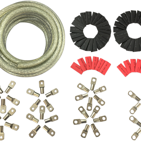 DRAG SPECIALTIES Custom Battery Cable Kit  - Harley Davidson - Clear Custom Cable Kit - Team Dream Rides