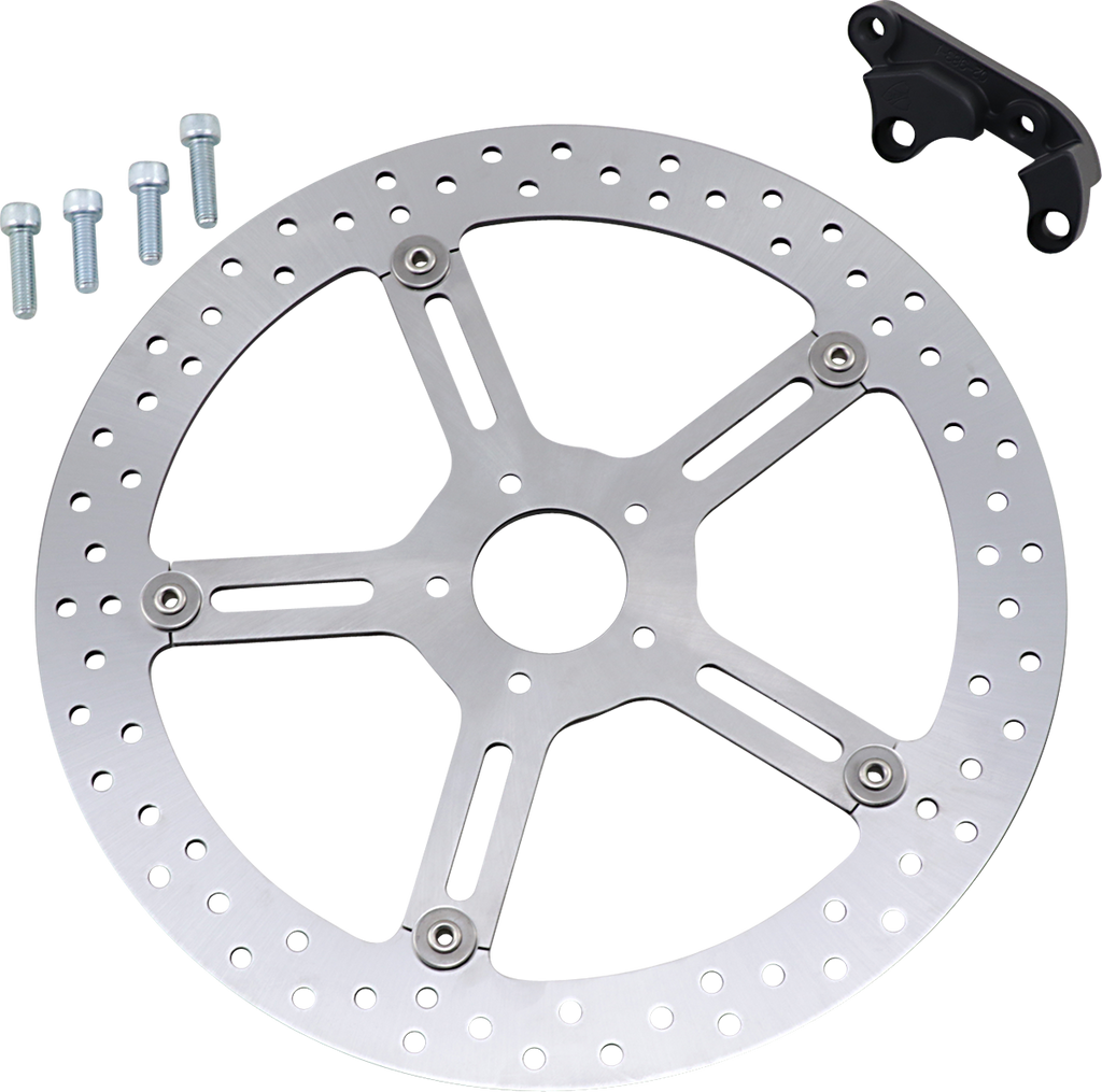 ARLEN NESS Big Brake Rotor - 15" - Left - Softail Big Brake Floating Rotor Kit - Team Dream Rides