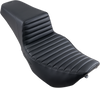 SADDLEMEN Step Up Seat - Tuck and Roll - Black - FLHR/FLHX Step Up Seat — Tuck and Roll - Team Dream Rides