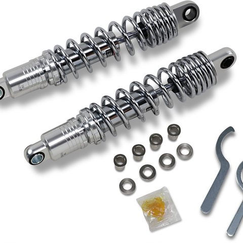 DRAG SHOCKS Premium Ride-Height Adjustable Shocks - Chrome - Standard - 13.5