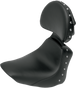 SADDLEMEN Studded Heels Down Seat - Backrest -  FLSTC Heels Down Solo Seat - Team Dream Rides