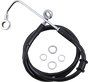 DRAG SPECIALTIES Brake Line - +10" - Black - '15-'17 Softail Extended Length Stainless Steel Brake Line - Team Dream Rides