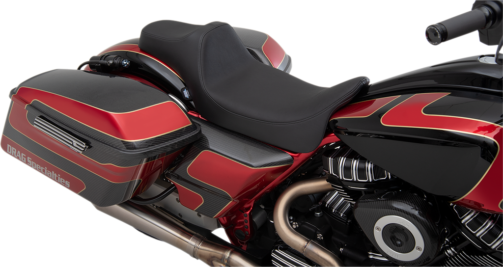 DRAG SPECIALTIES SEATS Predator III Seat - Extended -Vinyl Extended Reach Predator III Seat - Team Dream Rides