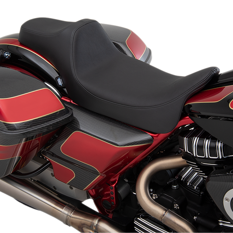 DRAG SPECIALTIES SEATS Predator III Seat - Extended -Vinyl Extended Reach Predator III Seat - Team Dream Rides