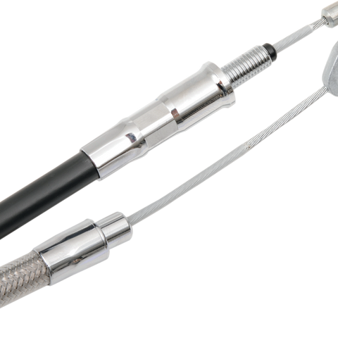 DRAG SPECIALTIES Braided Clutch Cable High-Efficiency Braided Stainless Steel Clutch Cable - Team Dream Rides