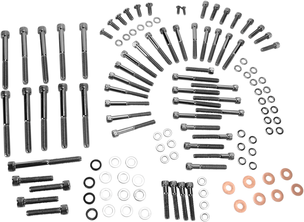 DRAG SPECIALTIES Bolt Kit Motor Knurled Socket-Head Bolt Set - Team Dream Rides