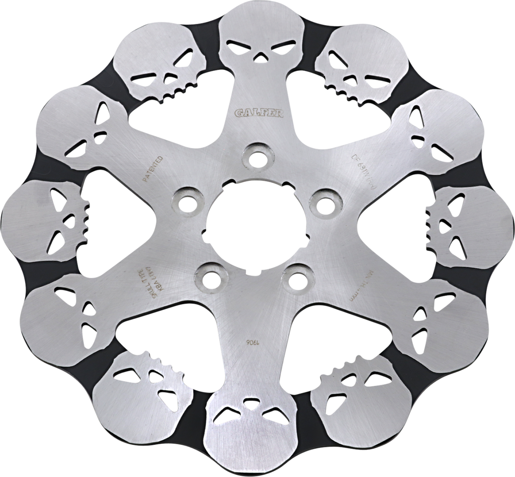 GALFER Skull Rear Rotor Skull Brake Rotor - Team Dream Rides