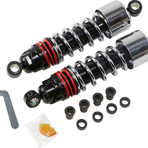 BURLY BRAND Slammer Plus Shocks - Chrome - XL Slammer Plus Shocks - Team Dream Rides