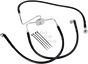 DRAG SPECIALTIES Brake Line - Front - FXDL '96-'00 - Black Stainless Steel Brake Line Kit - Team Dream Rides