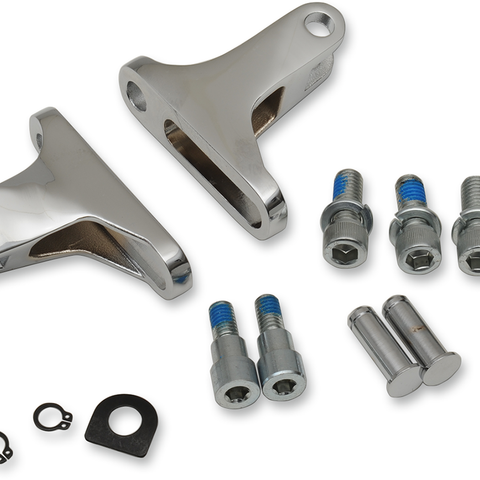 DRAG SPECIALTIES Passenger Footpeg Mount - Chrome - FLT Short Passenger Footpeg Mount Kit - Team Dream Rides