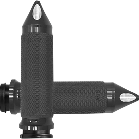 AVON GRIPS Medium Anodized Memory Foam Spike Grips for TBW Vibration Dampening Memory Foam Grips - Team Dream Rides