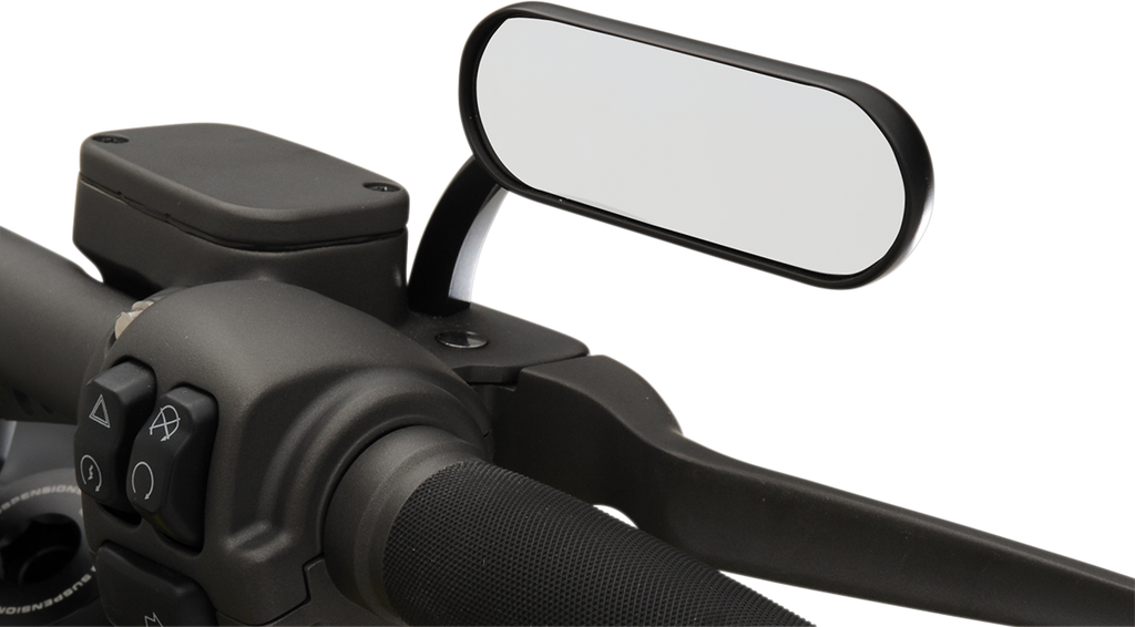 ARLEN NESS Oval Mirror - Black - Right Micro-Mirror — Mini Oval - Team Dream Rides