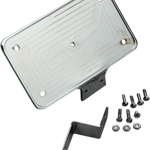 DRAG SPECIALTIES License Plate Mount Laydown License Plate Mount - Team Dream Rides
