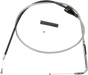 DRAG SPECIALTIES 48" Braided Idle Cable w/ Cruise Stainless Braided Throttle/Idle Cable - Team Dream Rides