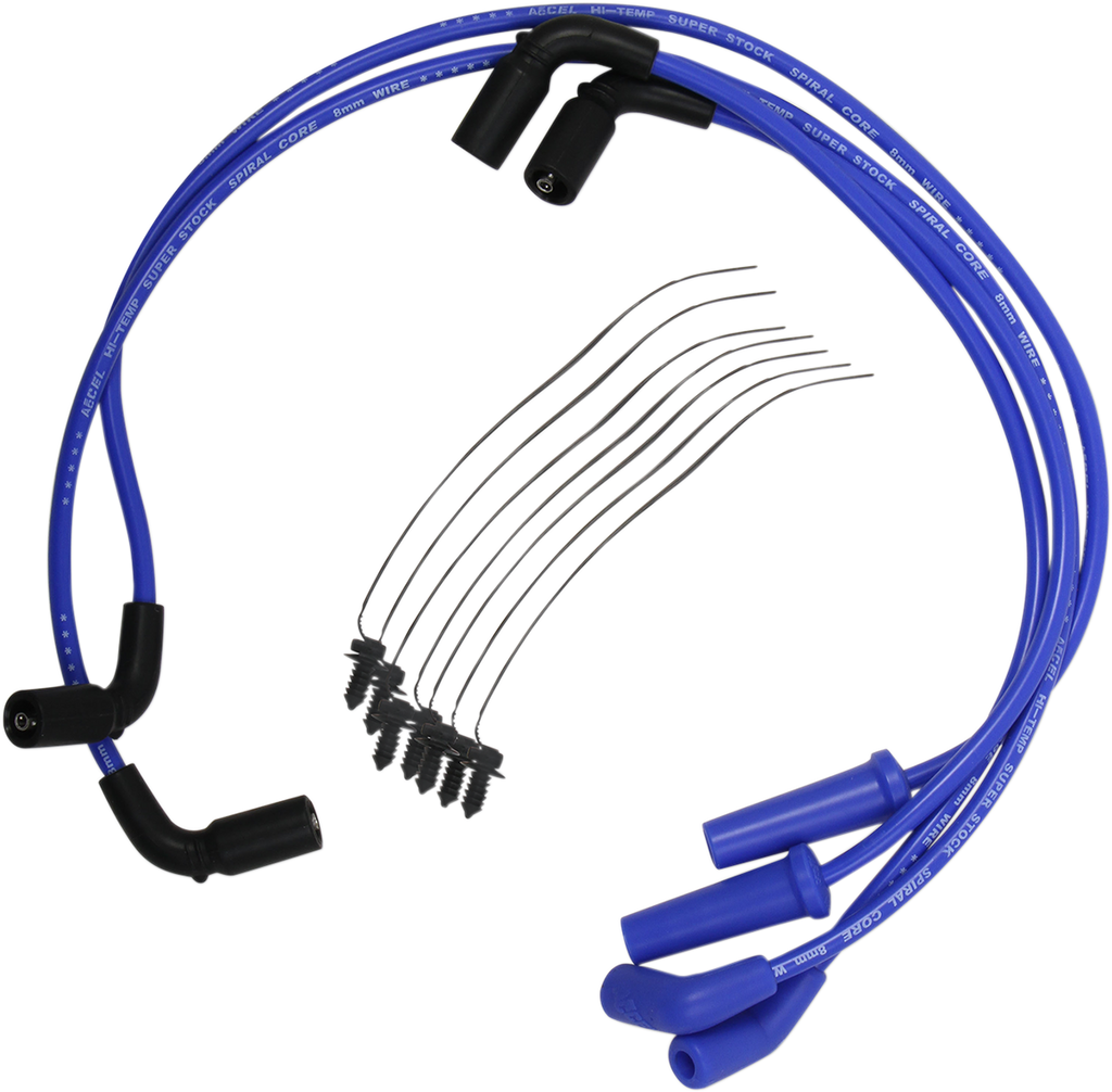ACCEL Spark Plug Wire - M8 - Blue 8 mm Spark Plug Wire - Team Dream Rides