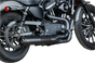 S&S CYCLE 2:1 Black Exhaust for '07-'13 XL SuperStreet 2:1 Exhaust System - Team Dream Rides