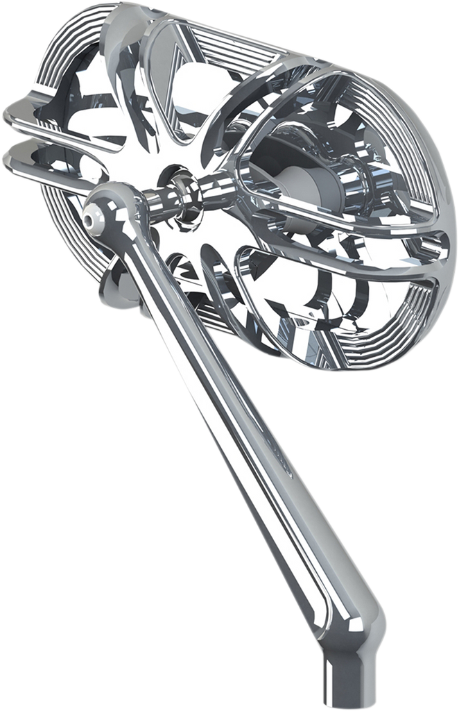 ARLEN NESS Deep Cut Mirror - Chrome - Right Caged Series Mirror - Team Dream Rides