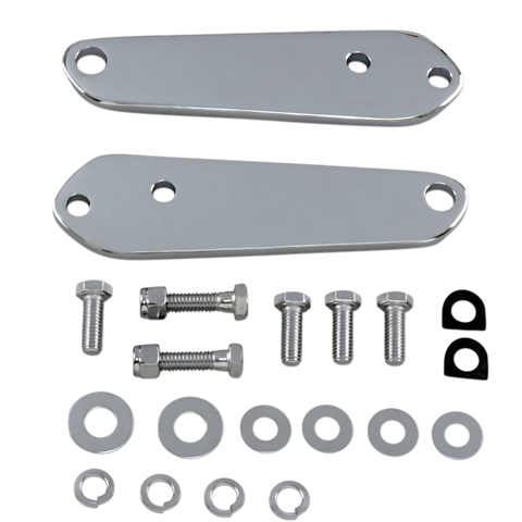 DRAG SPECIALTIES Highway Peg Mount - Black - Dyna Front Mount Highway Bar Kit - Team Dream Rides