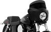 MEMPHIS SHADES HD Roadwarrior Cafe Shield - Dark Black Smoke - 7" Road Warrior Windshield — Without Vent - Team Dream Rides