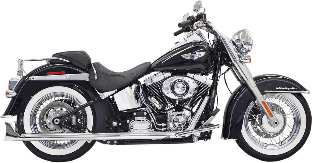 BASSANI XHAUST Fishtail Exhaust - 30" - Softail Fishtail True Dual Exhaust System — without Baffles - Team Dream Rides