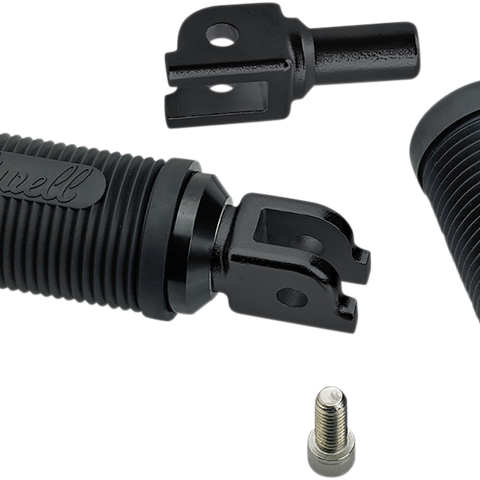 BILTWELL Norman Foot Pegs - Black - Softail Norman Footpegs - Team Dream Rides