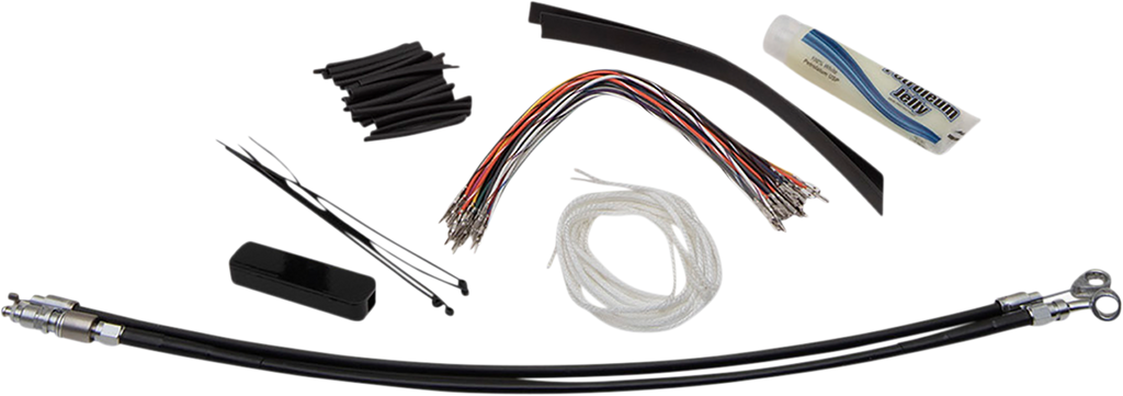 FAT BAGGERS INC. Black 14" Installation Kit for Cable Clutch Handlebar Installation Cable Kit - Team Dream Rides