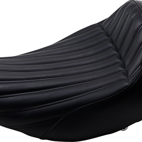 SADDLEMEN Knuckle Solo Seat - Black - Indian I14-07-0023 - Team Dream Rides