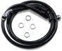 DRAG SPECIALTIES Brake Line - Front - +8" - Black - XL Extended Length Brake Line - Team Dream Rides