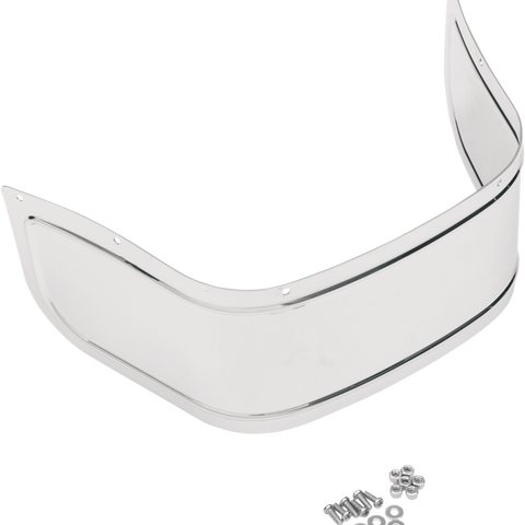DRAG SPECIALTIES Front Fender Skirt - Chrome - Smooth Chrome Plated Steel Front Fender Skirt — Smooth - Team Dream Rides