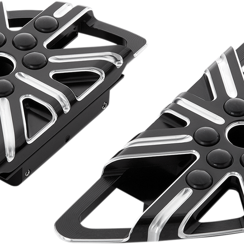 ARLEN NESS Passenger Boards - 10 Gauge - Black Adjustable Driver Floorboards - Team Dream Rides