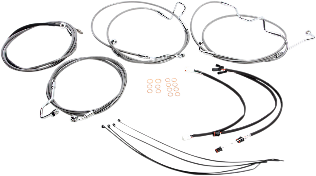 MAGNUM Stainless Steel XR Control Cable Kit XR Handlebar Installation Kit - Team Dream Rides