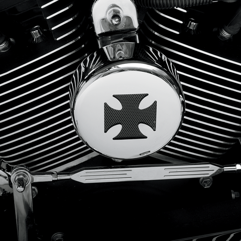 DRAG SPECIALTIES Horn Cover - Cross - '91-'16 - Chrome Horn Cover - Team Dream Rides