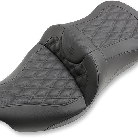 SADDLEMEN Extended Reach Road Sofa Seat - Lattice Stitched - '08-'23 FL 808-07B-184 - Team Dream Rides