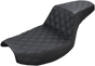 SADDLEMEN Step-Up Seat - Full Lattice Stitch - Black - FXR 882-09-175 - Team Dream Rides