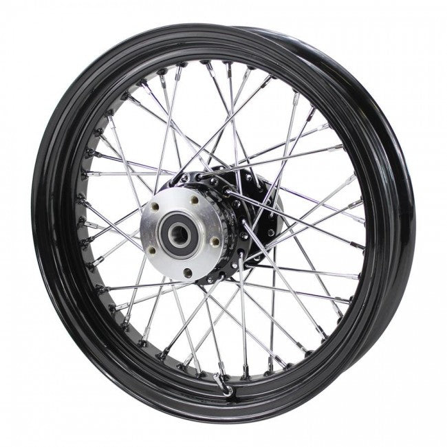 TC BROS Black Rear 40 Spoke Wheel 16"x3" (fits Harley FLT 00-01, FXST 00-07, Dyna 00-05, Sportster 00-04) - Team Dream Rides