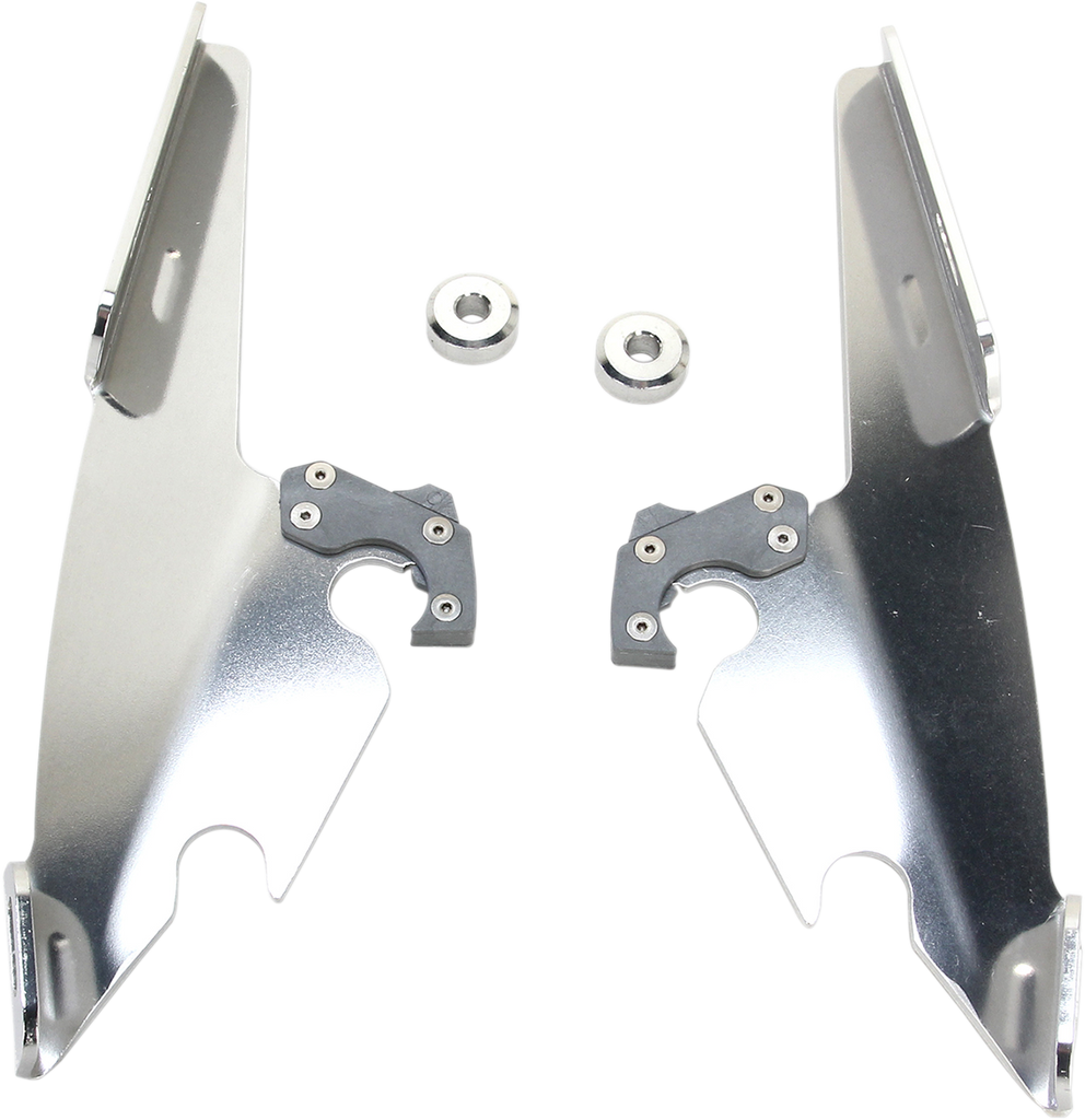 MEMPHIS SHADES HD Gauntlet Plate Kit - Polished - XL12C Gauntlet Fairing Trigger-Lock Plate Only Kit - Team Dream Rides