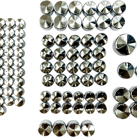 DRAG SPECIALTIES Covers Bolt M8 Complete Chrome Bolt Cover Deluxe Kit - Team Dream Rides