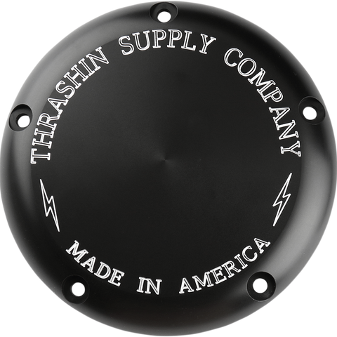 THRASHIN SUPPLY CO. Derby Cover - Black - Classic Classic Derby Cover - Team Dream Rides