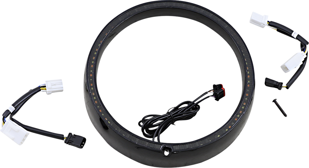 CUSTOM DYNAMICS Sequential Trim Ring - Black ProBEAM® Turn Signal Ring Trim - Team Dream Rides