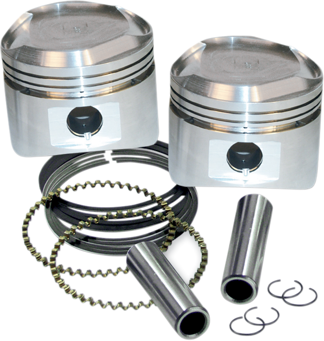 S&S CYCLE Replacement Pistons with Rings 92-2027 - Team Dream Rides