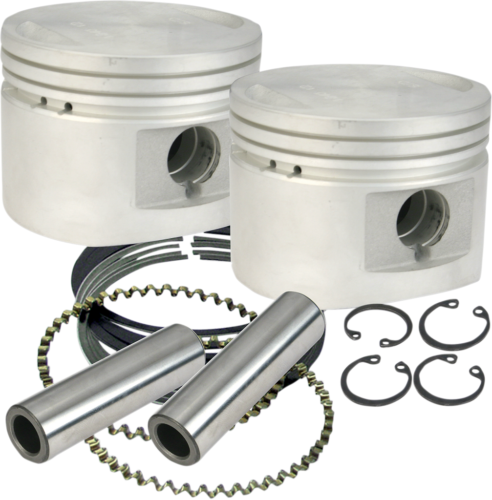 S&S CYCLE Piston Kit - for 80" Stock or S&S Heads - 3.5" - +.020 920-0027 - Team Dream Rides