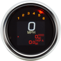 DAKOTA DIGITAL Tank Speedometer - Chrome Bezel - 4.5" MLX Series  Gauge - Team Dream Rides