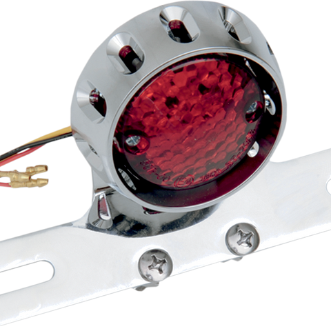 DRAG SPECIALTIES Taillight/License Plate Mount - Chrome Custom Bobber Led Taillight and License Plate Mount - Team Dream Rides