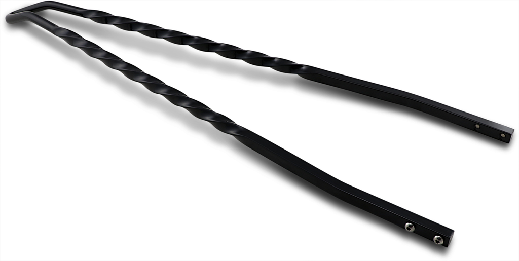 CYCLE VISIONS Twisted Sticks Sissy Bar - Black - 30" Twisted Sticks Sissy Bar - Team Dream Rides