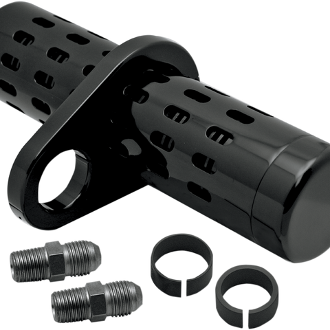 PRO-ONE PERF.MFG. Oil Cooler Kit - Black - No Gauge - 1