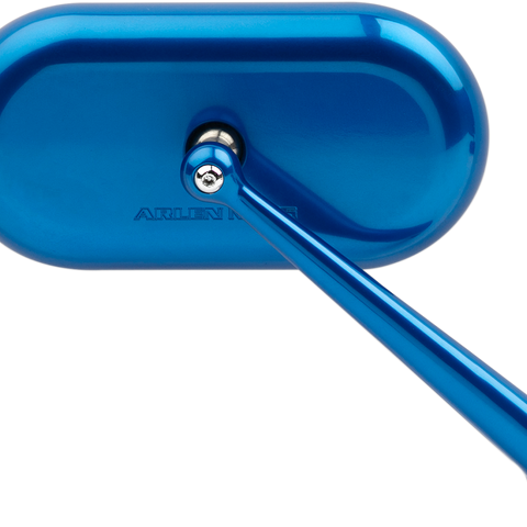 ARLEN NESS Oval Mirror - Blue - Right Mirror - Team Dream Rides