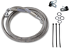 DRAG SPECIALTIES Brake Line - Front - +4" - Stainless Steel Extended Length Stainless Steel Brake Line Kit - Team Dream Rides